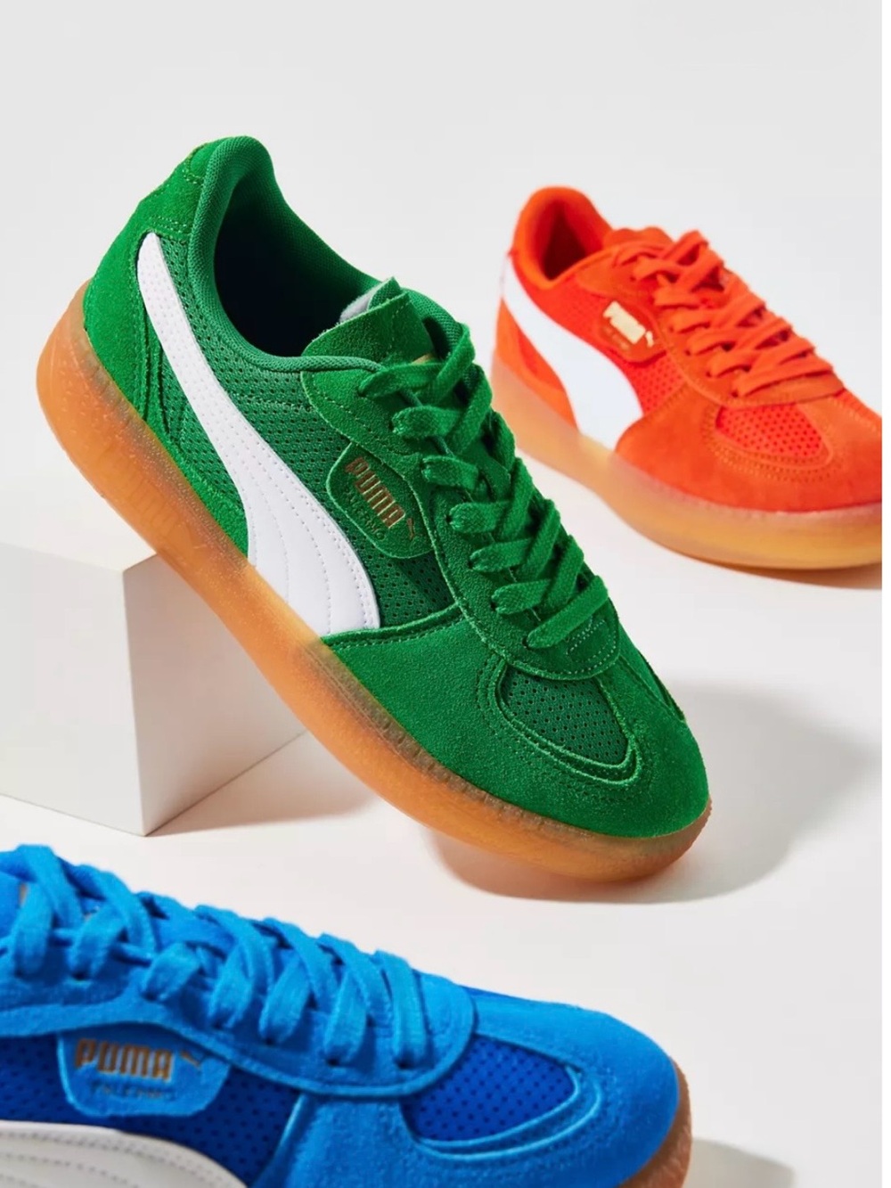 Puma Palermo Moda Vintage Wns Green Suede Sneakers Size 6.5 NIB